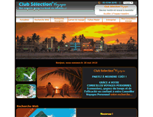 Tablet Screenshot of clubselectionvoyages.com